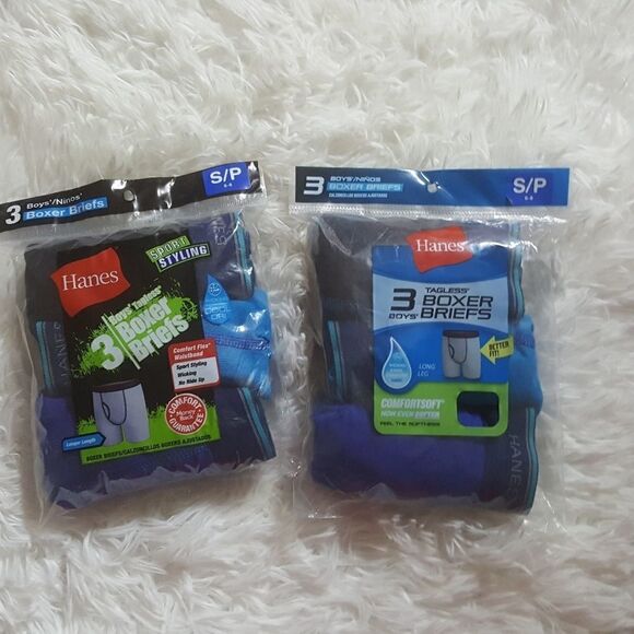 Hanes Tagless Boxer Briefs
2 packs = 6 pair total. - Picture 1 of 5
